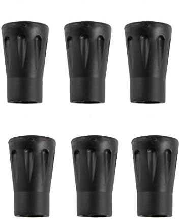 Extra Hiking Pole Tips - Pack of 6 - Fits Most Standard Hiking Trekking Walking Poles