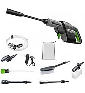 Fixnow 300E Cordless Pressure Washer, Electric Portable Power Washer with 4 Unique Nozzles, 24V B...