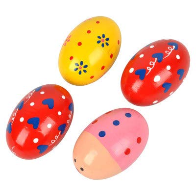 Toys Colorful Music Sand Egg Wood Rattle Toddler Musical Instrument Toys