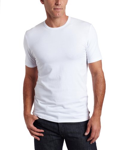 Dockers Men's Performance Crew T-Shirt, White, Large