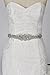 Sisjuly Rhinestone Crystal Sash Wedding Belt For Prom Party Evening Dresses