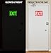 Photoluminescent EXIT Sign | Glows for Up to 10 Hours | Ultra Reflective and Well Lit (PVC Plastic)