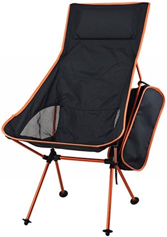 HAPPYX Portable Camping Chair, Compact Ultralight Folding Backpacking Chairs Aluminum for Outdoor, Camp, Picnic, Fishing, Hiking, Travel (Hold up to 150kg 330lb)