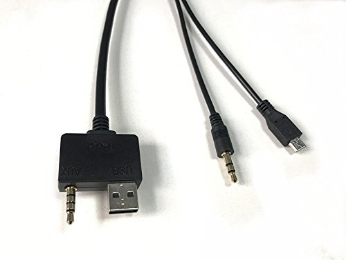 HAIN Micro USB 3.5mm Interface Lead Adapter Wire Cord Compatible with Samsung Sony LG Nokia HTC Andoroid for Hyundai KIA (3.3FT)
