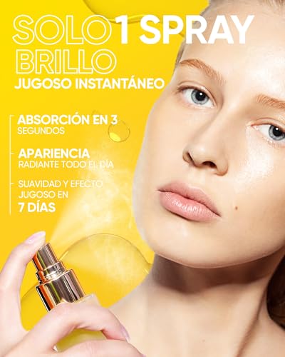 SKINTIFIC Mist Facial Hidratante Bifásico – Suero en Spray con Bífida y Escualano, Glow Natural y Efecto Dewy, Calmante, Vegano, Todo Tipo de Piel, 100ml