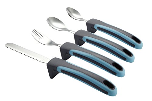 4 Piece weighted Adaptive Utensils by Ultizon - Silverware ...