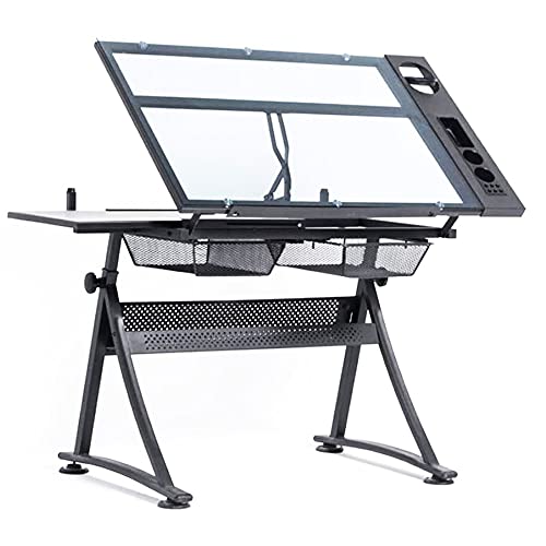 HayWHNKN Drawing Drafting Table Adjustable Folding Board Art Workstation Craft Versatile Desk
