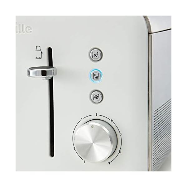 Breville VTT687 High Gloss Toaster, 4 Slice, with Variable Browning and High Lift, White