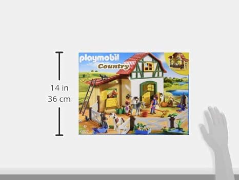 granja de ponis con establo playmobil