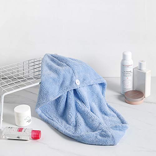 image for MIS1950s Microfiber Hair Towel Turban Wrap - Anti Frizz Absorbent & So