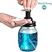 Mason Jar Foaming Soap Dispenser - Premium Rustproof 304 Stainless Steel Maons Jar Lid and Foam Soap Pump,Best Hand Soap Dispenser Glass for Bathroom Vanities,Kitchen Sink,Countertops - Black,2 Pack