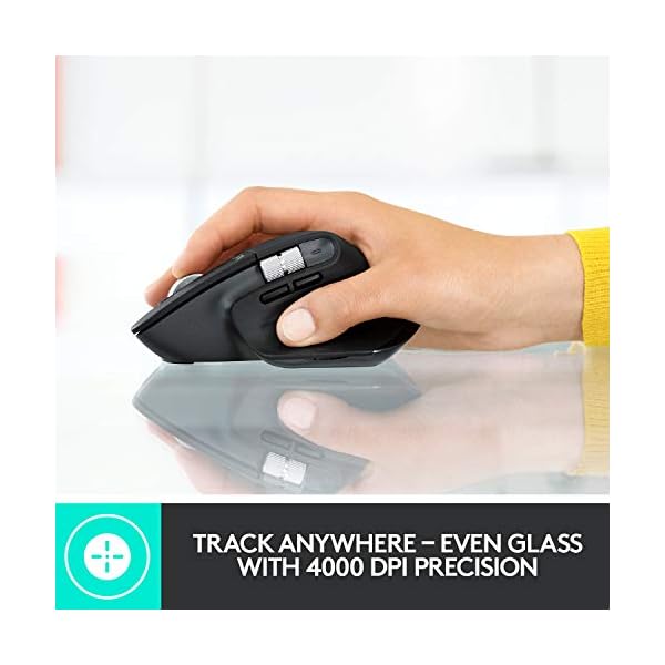 Logitech-MX-Master-3-Advanced-Wireless-Mouse-Bluetooth-or-24GHz-USB-Receiver-Ultrafast-Scrolling-4000-DPI-Any-Surface-Tracking-Ergonomic-7-Button-Rechargeable-PCMacLaptopiPadOS-Dark-Grey Logitech MX Master 3 Advanced Wireless Mouse