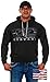 Men's Ford Mustang Pullover Hoodie Honeycomb Grill Charcoal Gray Sweatshirt (2X, GRI4-charcoal Gray)