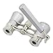 OPO Opera Theater Horse Racing Glasses Binocular Telescope with Handle (Silver with Silver Trim) 3X25