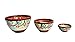 Cactus Canyon Ceramics VERY SMALL Spanish Terracotta 5-Piece VERY SMALL Mini-Bowl (Pinch Bowls) Set, White