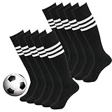 Atrest Striped Tube Socks, Unisex Knee High Football Volleyball Baseball Cheerleading Sports Socks Long Tube Soccer Socks