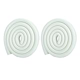 13ft Long SafeBaby & Child Safety Baby Proofing Edge Protective Bumpers for Furniture, Cushion Foam Strip Brick Pad Childproof Fireplace Guard for Toddlers - White