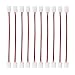 3528 2 Pin LED Strip Jumper Connector - 10PCS iCreating 12V Single Color Solderless LED Light Strip Wire Tape Connectors for 8mm Wide Flexible SMD 3528 2835 Single Color LED Strip Lights