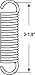 Prime-Line SP 9620 Extension Spring, Spring Steel Construction, Nickel-Plated Finish, 0.105 GA x 3/4 In. x 3-1/8 In., Single Loop Open, (2 Pack)