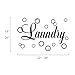MoharWall Laundry Room Decal Quote Bubble Stciker Laundry Signs Wall Lettering Vinyl Art Sticker Décor