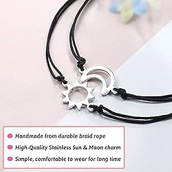 UNGENT THEM Sun and Moon Couples Bracelets Matching