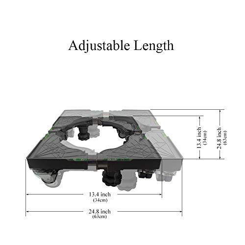 1 Movable+Adjustable+Furniture+Locking+Refrigerator