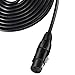 Moukey XLR Cables 10ft XLR 10 Feet Microphone Male to Female Mic Cables Cord, Black 6-Pack