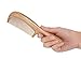 All Natural Hair Comb [Gift Box] - pureGLO No Static Detangling Wooden Combs - Handmade Natural Fine Tooth Comb