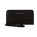 Adrienne Vittadini Charging Wristlet Wallet: Smartphone Zip Wallet Case with Phone Battery Charger Power Bank for Women and Girls - Black Pebble