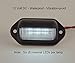 LED Convenience Courtesy Or License Plate Light - 6 Internal Warm White LED - Waterproof, Compact 12VDC For Truck, Auto, RV Lighting