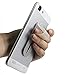 Cell Phone Grip, FOURPLUSONE Finger Strap Loop Holder for iPhone Android Smartphone Small Tablet iPad Mini (Silver)