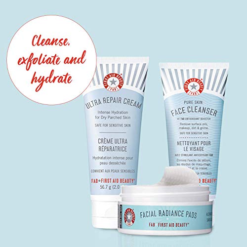 First Aid Beauty FAB Faves to Go Kit Travel Size Face Cleanser
