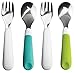 OXO Tot Fork and Spoon Set, Pack of 2 (Green/Blue)
