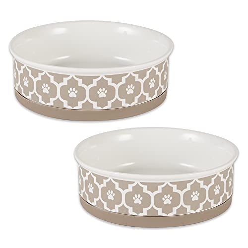 Bone Dry Lattice Pet Bowl Set Large