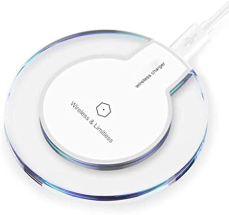 [2018 Upgraded] Fast Wireless Charger, Qi Wireless Charger Pad Compatible Apple iPhone X iPhone 8/8 Plus Samsung Note 8 S8/S8 Plus/S7/S7 Edge/S6 Universal Wireless Charger Stand (White, Standard)