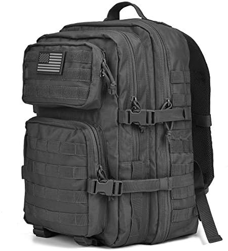 Chief Tac Military Tactical Backpack Large Army 3 Day Assault Pack Molle Bug Bag Backpack Outdoor Hunting Hiking Camping Trekking School Rucksacks 40L