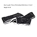Satin Blindfold Soft Eye Mask Band Blinder Comfortable Costume Sleep Masks for Game Play (White+Black)