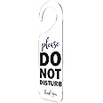 Do Not Disturb Door Sign - Engraved Acrylic Hanger Handle Home Decor Banner - Hanging Plaque for Office - Handmade Please Do Not Disturb Sign