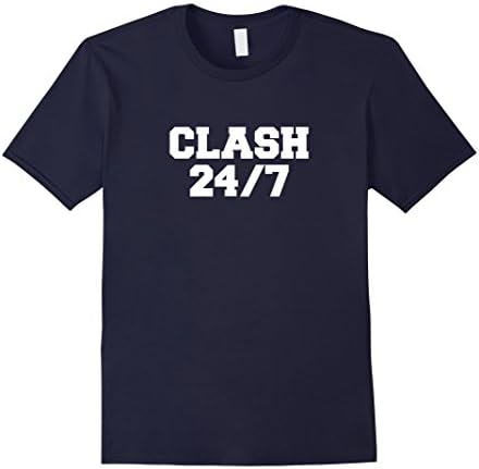 Mens Clash 24/7 T shirt for Clashing Large Navy