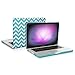 TOP CASE - 2 in 1 Signature Bundle Chevron Series Hard Case & Keyboard Cover Compatible Old Generation MacBook Pro 13