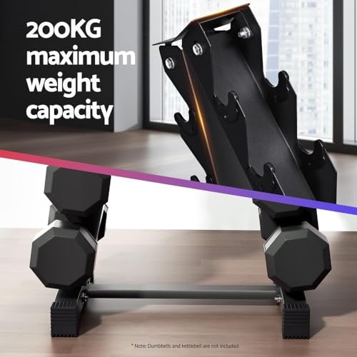 KAPEICamper Dumbbell Holder Storage Rack Weight Lifting Stand 6 Tier Dumbbell Organizer A Frame Dumbbell Rack Stand for Fitness Home Gym (Only The Holder)