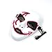 2017 Halloween Horror Light Up Clown Mask - Scary Mask Halloween Cosplay Led Costume El Wire Mask (Pink)