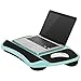 LapGear Laptop Lap Desk with Mouse Pads and Wrist Rest - Aqua Sky - Fits up to 15.6 Inch Laptops - Style No. 45499