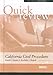 Sum and Substance Quick Review on California Civil Procedure, 2d (Quick Reviews)