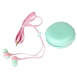 Green in-Ear Earphone with Cute Colorful Storage Box