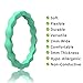 MOKANI Silicone Wedding Ring for Women, 10-Pack Thin and Braided Rubber Band, Fashion, Colorful, Comfortable fit, Skin Safe, Size 5