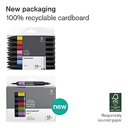 Winsor & Newton ProMarker Set, 12 Count, Essential