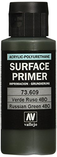 Vallejo Russian Green Primer Acrylic Polyurethane, 60ml