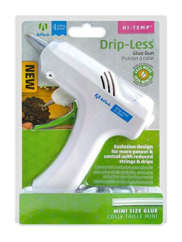 Award-Winning AdTech W9202 Drip-Less Mini Size High Temp Hot Glue Gun - Up To 90% Less Drips & Strings