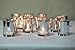 BD Crafts Silver Mercury Glass Votive Holder, Set of 12